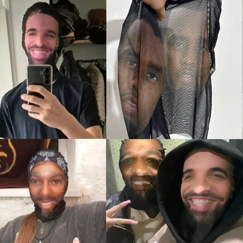 Maschera 3D Realistica Uomo Donna Cosplay Halloween Full Face - Immagine 2 di 4