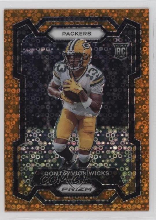 2023 Panini Prizm Rookies Disco Prizm Dontayvion Wicks #333 12g7