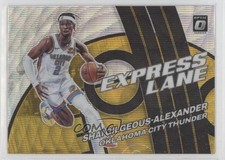 2021 Donruss Optic Express Lane Gold Wave Prizm Shai Gilgeous-Alexander #17 0b4t