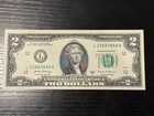 2017A $2 DOLLAR FANCY BINARY 3's & 8's - GEM UNC SN L 33883888 B — photo 1