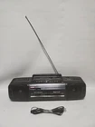 Panasonic RX-FT550 XBS Extra Bass Boombox Dual Cassette Recorder Radio TESTED