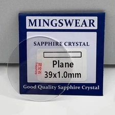 0.8mm 1.0mm 1.2mm 1.5mm Thick Flat Sapphire Round Watch Glass Crystal 15mm-45mm