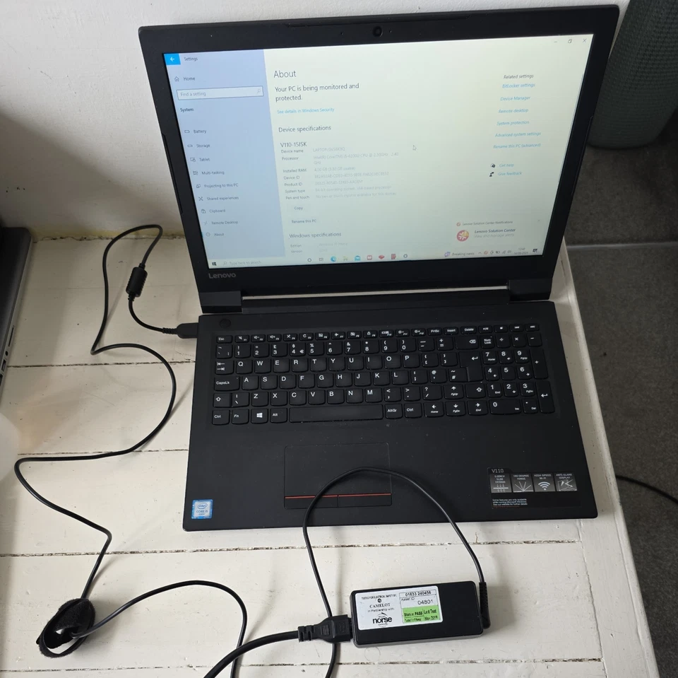 Lenovo Laptop V110-15ISK 80TL Windows 10  15.6" i5-6200U 2.30GHz 120GB  4GB RAM, photo 1 of 5