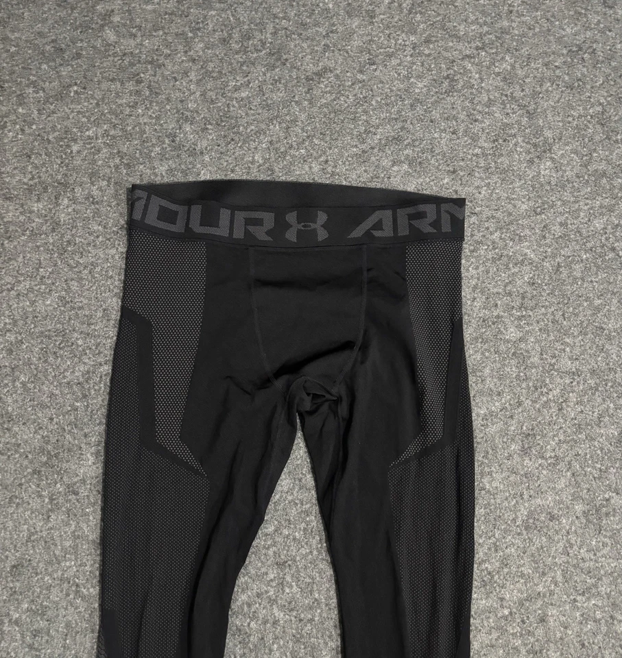 Under Armour Project Rock Seamless Leggings Size XL Black/Gray - Image 3 of 4