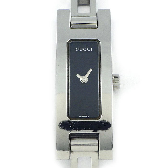 Gucci Men's Black Rectangular Bangle Watch 3900L … - image 1