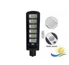 Lampione Stradale Faro LED 350W con Pannello Solare Telecomando Crepuscolare