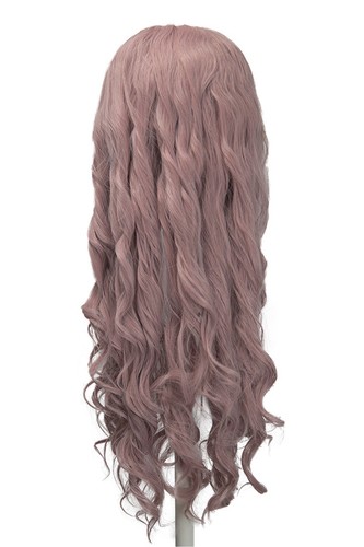 25'' Spiral Curly Cut with Long Bangs Rose Pink Sara Wig NEW - Picture 2 of 3