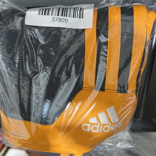 Adidas Boys' Size XL 18 Dark Gray Orange 3 Stripes Athletic Shorts - Basketball - Picture 14 of 14
