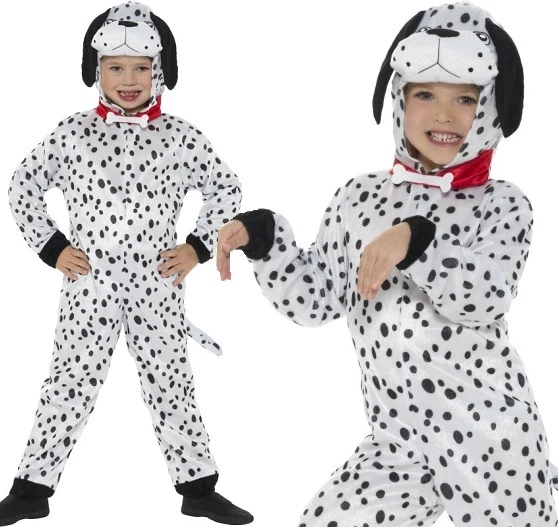 Pigiama Intero Da Adulto Motivo Dalmata Con Cappuccio – Cosplay E Relax – Taglie S A XL Per Uomo E Donna