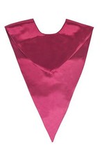 Unisex V Shape Choir Stole for Adults Church Solid Color Maroon