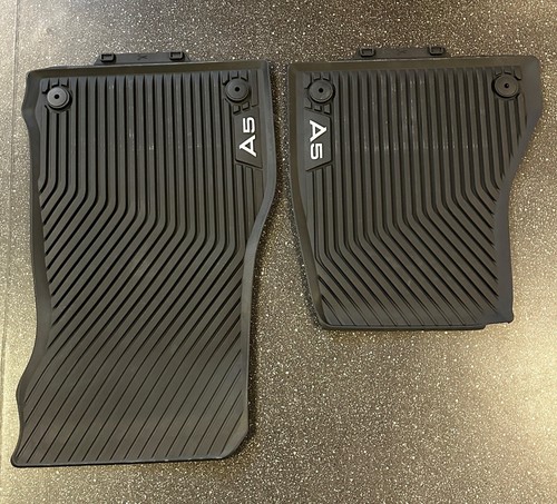 AUDI A5 2017 ONWARDS FRONT RUBBER FLOOR MATS 8W8061501041 GENUINE
