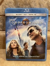 WALT DISNEY STUDIOS PICTURES TOMORROWLAND BLU-RAY DVD GEORGE CLOONEY BRAD BIRD