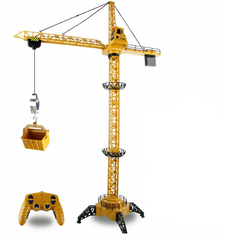 Control Crane Toy for Kids 50.4 inch RC Tower Crane with LED Lights &  Sounds Toy