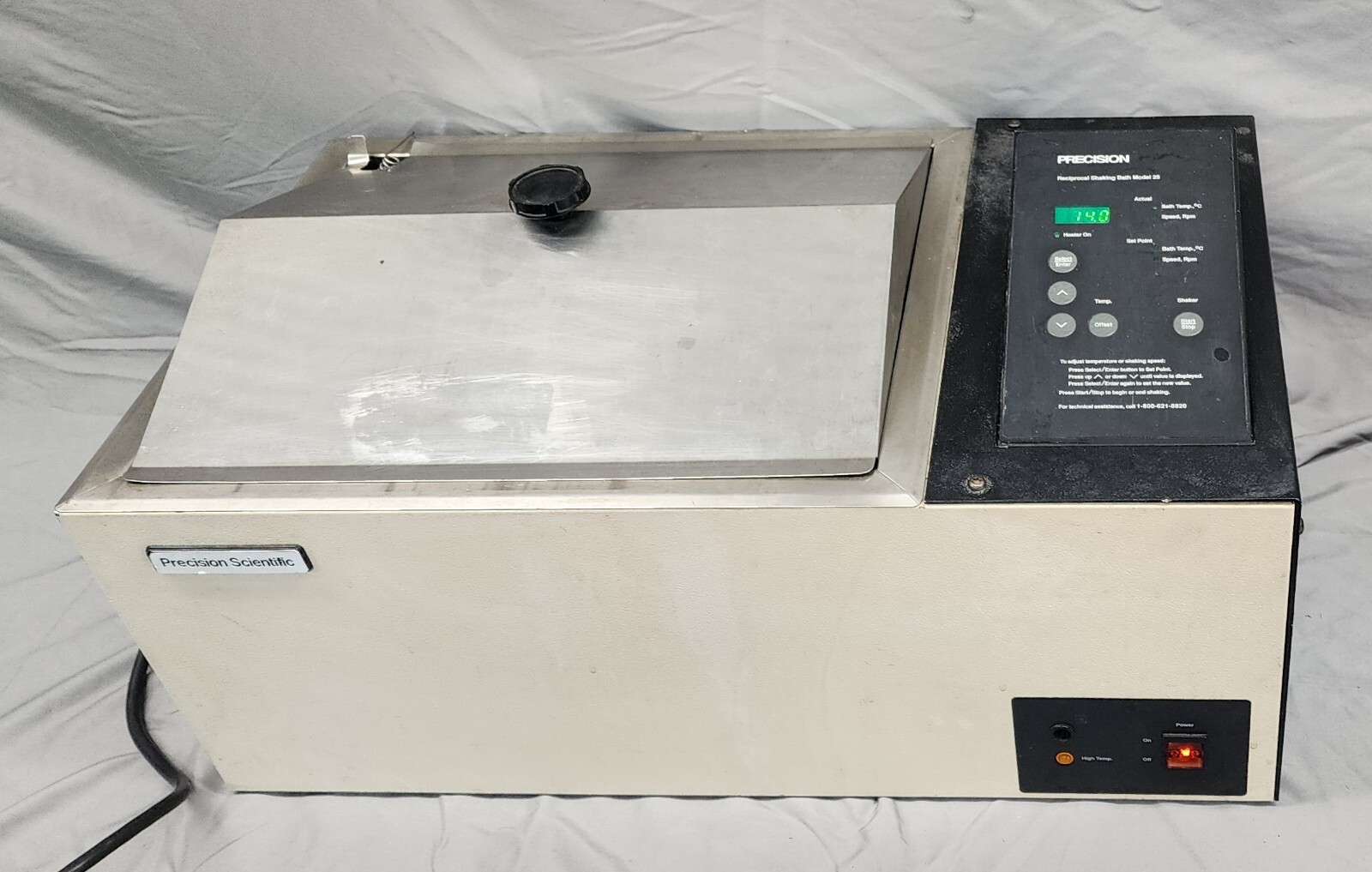 Precision Scientific Reciprocal Shaking Water Bath, 66800 51220080 Lab