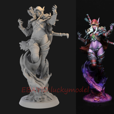 Unpainted WOW Sylvanas 1/12 Resin GARAGE KIT FIGURES Model In Stock