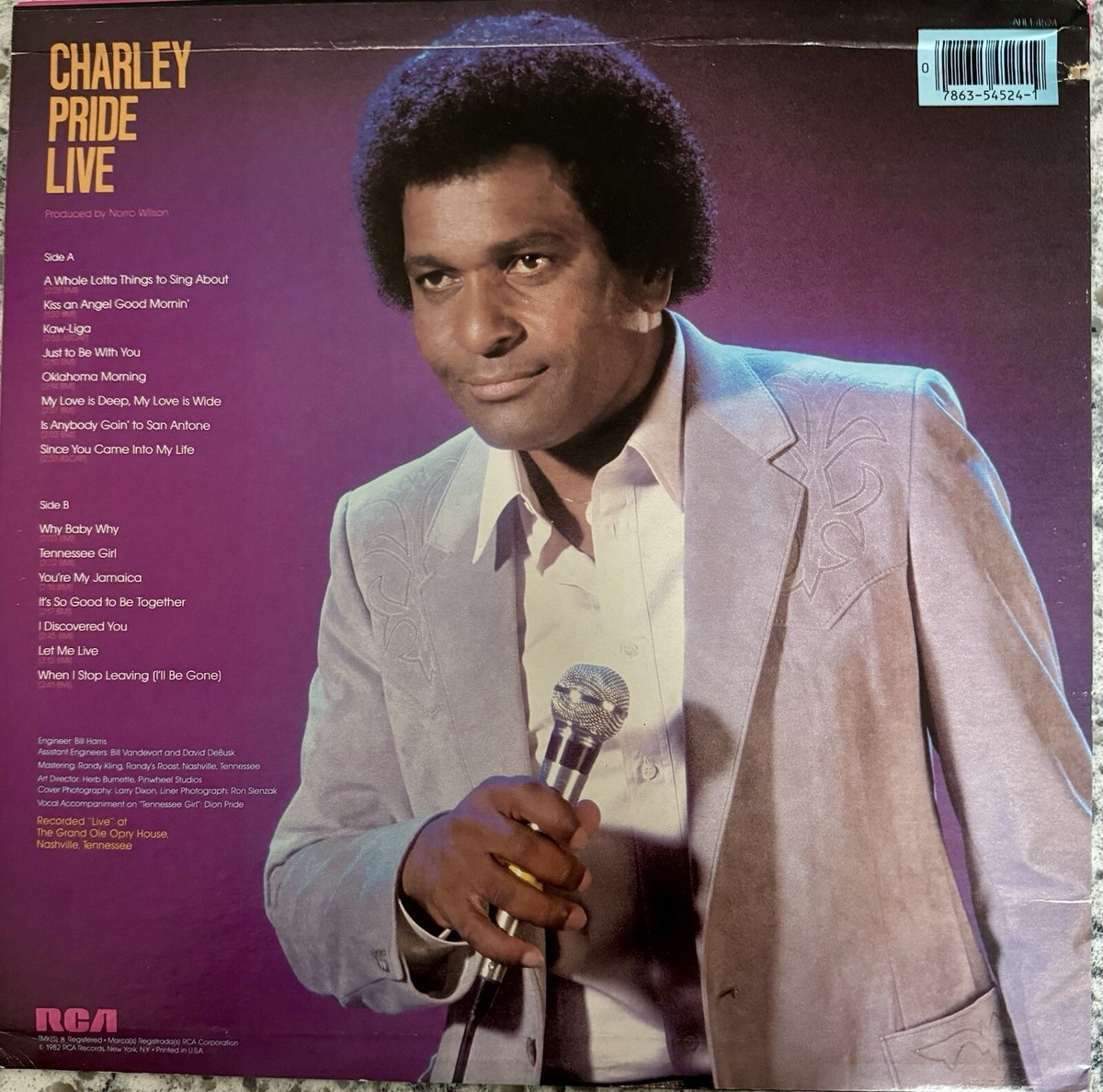 CHARLEY PRIDE Live 1982 LP RCA | eBay