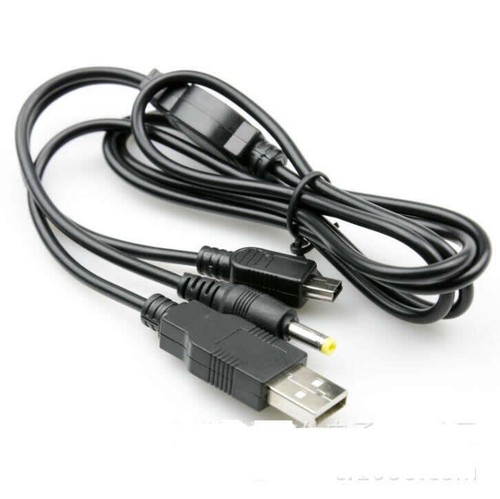 5pcs 2n1 Caricabatteria USB 2n1 Cavo di Ricarica Trasferimento Dati per Sony PSP 1000 2000 3000 - Foto 6 di 7