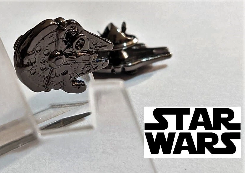 STAR WARS Millennium Falcon Logo Metal Pin brooch prop badge darth vader cosplay - Image 4 of 4
