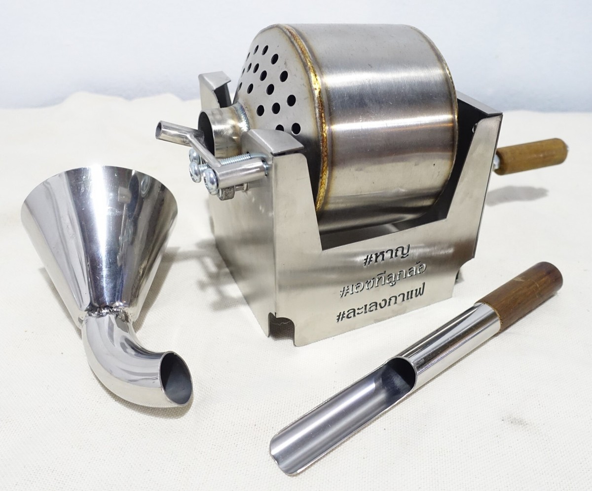COFFEE BEAN ROASTER MINI MANUAL HAND OPERATED FOR HOME roasting STAINLESS  304