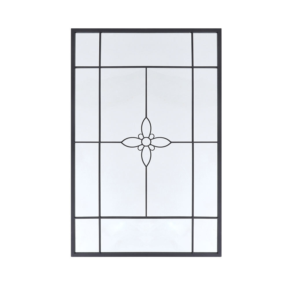 Large Window Garden Mirror Metal Frame Indoor Outdoor Rectangle Mirror