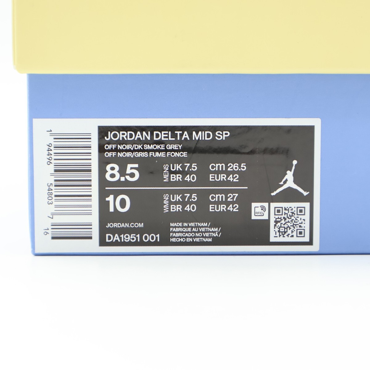 DA1951-001 Union Nike Jordan Delta Mid Union Off Noir Brigade Blue