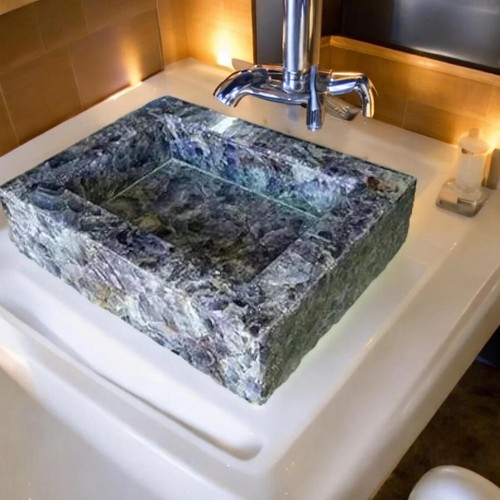 Amethyst Stone Sink,Luxury Bathroom & Kitchen Decor Wash Basin, Bathroom Decors - Picture 2 of 6
