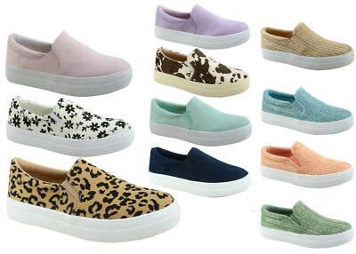 NEW Women's Slip On Platform Fashion Cushion Foam Sneakers Shoes