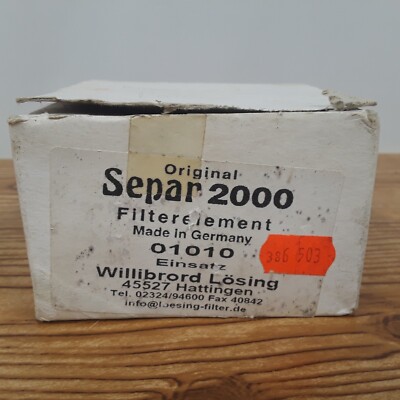 Separ 2000 Fuel Filter Water Separator Element 01010 Germany