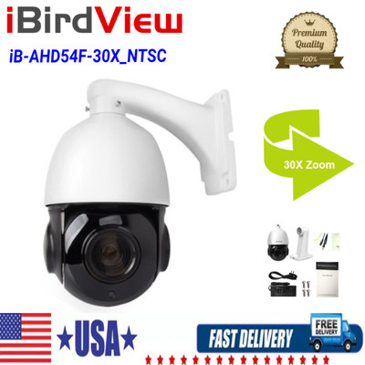 1080P 2MP PTZ 30X ZOOM 4in1 IR Night AHD/TVI/CVI/CVBS NTSC Speed Dome Camera US