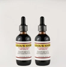 Lugol's Iodine Solution 2%, 2 oz Two Pack (2 bottles)