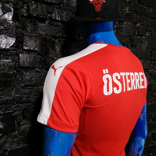 Österreich Team Training Trikot Fußball Shirts rot Puma Trikot Herren Größe S - Bild 7 von 12