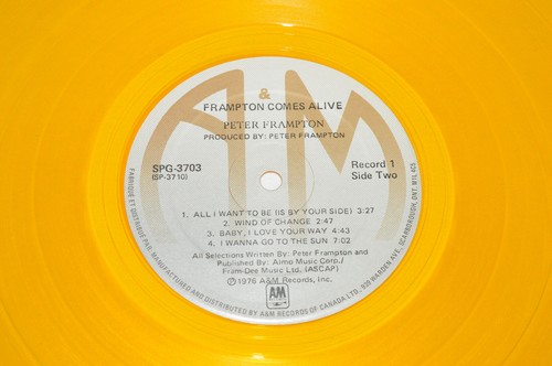 PETER FRAMPTON Frampton Comes Alive 2-LP 1976 A&M Canada Gold Vinyl SPG-3703 - Picture 4 of 6