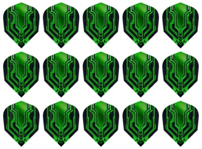 5 New Sets Harrows Plexus Standard Dart Flights   Ships w/ Tracking - Green