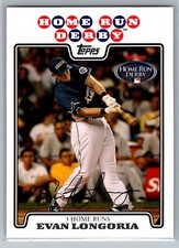2008 TOPPS HOME RUN DERBY CARD # UH172 Evan Longoria - Tampa Bay Rays
