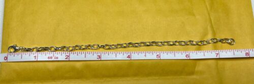 4 Blank Link Bracelets for Embellishing with Lobster Claw Clasps