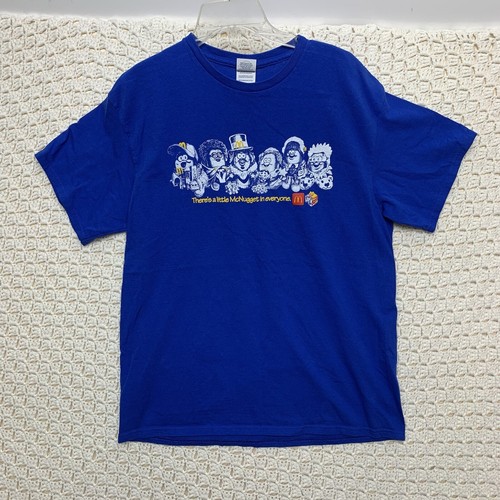 McDonald’s Kerwin Frost Crew Shirt Mens L The McNugget Buddies Blue Delta