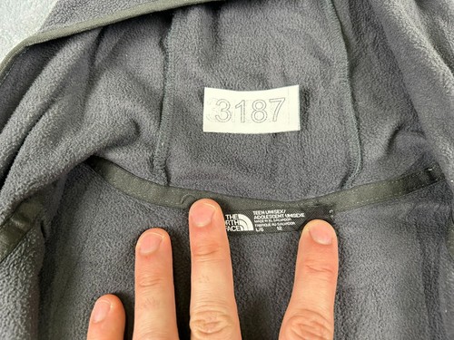 THE NORTH FACE BOYS JACKET LARGE (12) GRAY HOODED FULL ZIP - Picture 9 of 10
