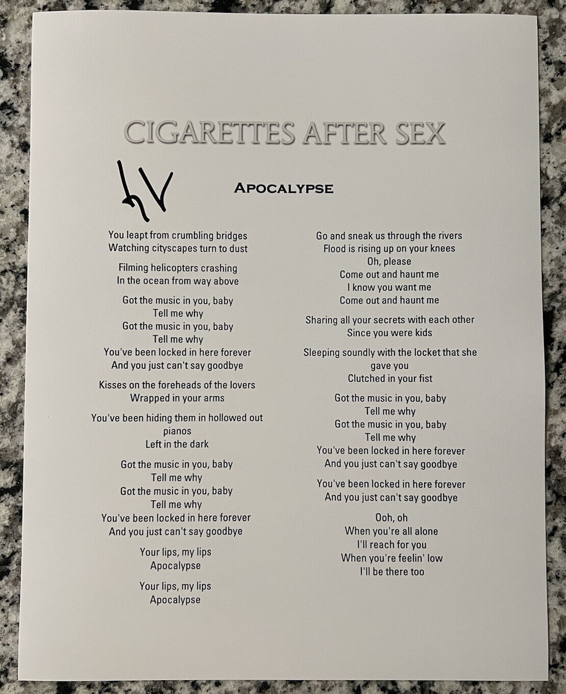 Cigarettes After Sex – Heavenly Lyrics