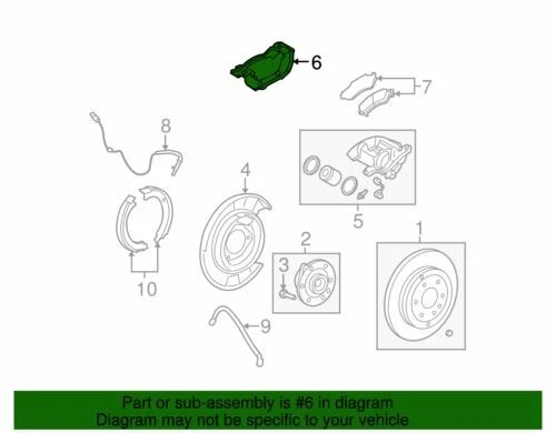 Genuine GM 2007-2019 Cadillac Buick Chevrolet Saturn LS Caliper Support 15855617 - Image 2 of 2