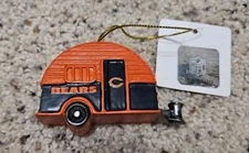 New With Tags NFL The Memory Company Chicago Bears Camper Christmas Ornament 