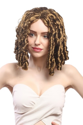 WIG ME UP Perücke Karneval - Schulterlange Blonde Perücke Mit Abnehmbaren Zöpfen Für Cosplay & Gothic Lolita