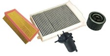 KIT 4 FILTRI TAGLIANDO RENAULT MEGANE 2 1.5 DCI 60 74 KW