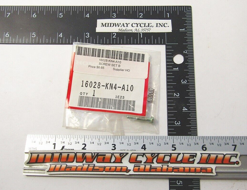 NEW HONDA XR100 CARBURETOR SCREW SET B 16028-KN4-A10 XR 100 200 R
