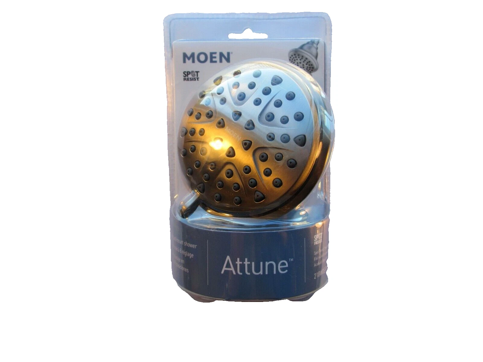 Moen Attune Spot Resist Brushed Nickel 8-Function Wall Mount Fixed Shower Head