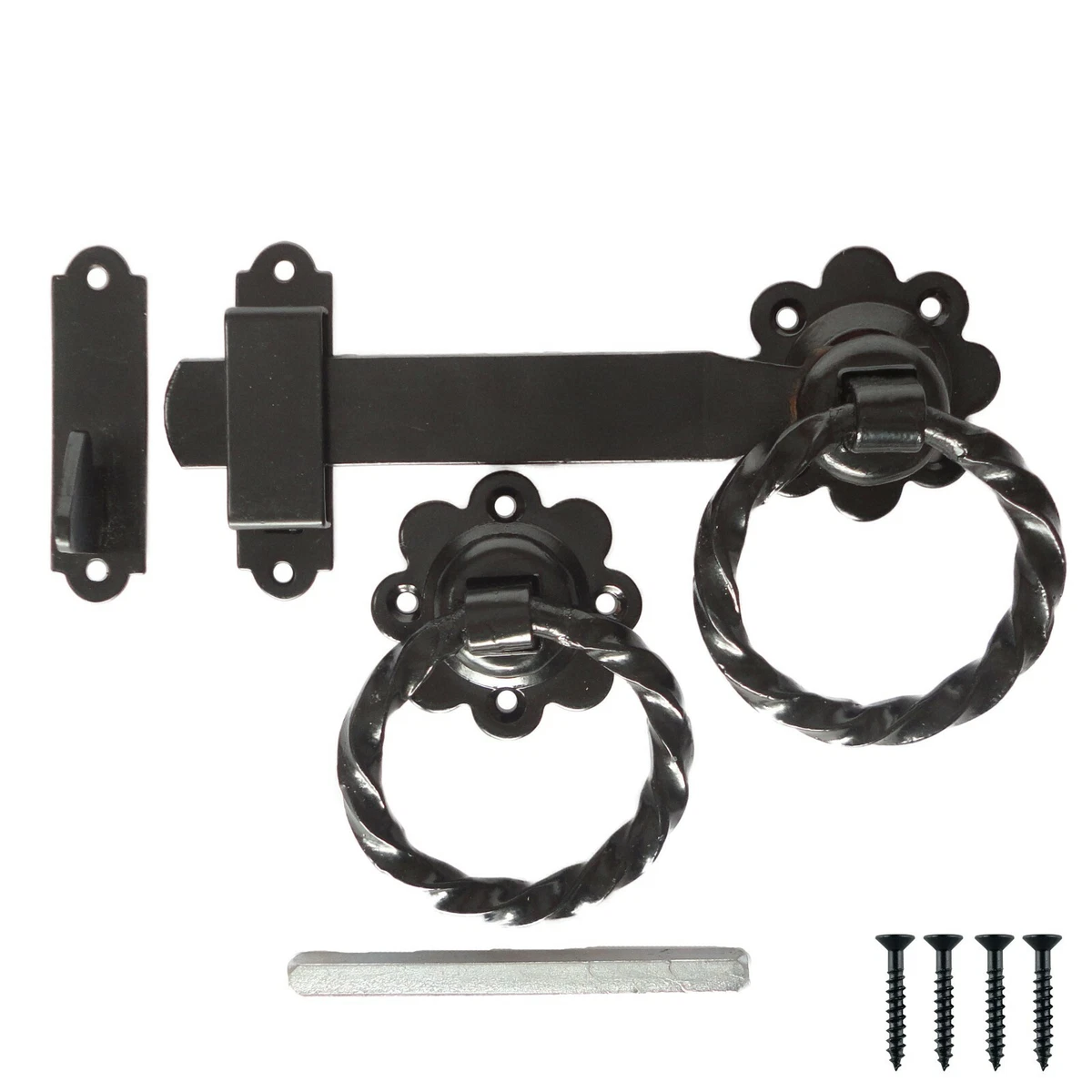 Top 147+ black ring gate latch super hot awesomeenglish.edu.vn