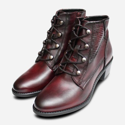 ebay burgundy boots