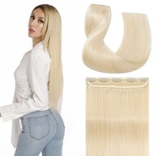Real Human hair Clip In Extensions One Pieces Full Head Thick Bundle NaturalHair