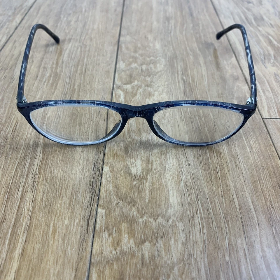 Chanel 3214 C.1262 Gafas Tweed Azul 51-16-135 Hecho en Italia SOLO MARCO Foto 3 de 4