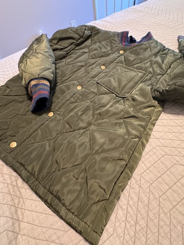 Art Class Kids Green Quilted Puffer Jacket Size 12/14 - Picture 2 of 5