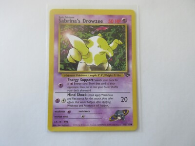 Sabrina's Drowzee Gym Challenge Pokemon Card LP | eBay